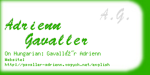 adrienn gavaller business card